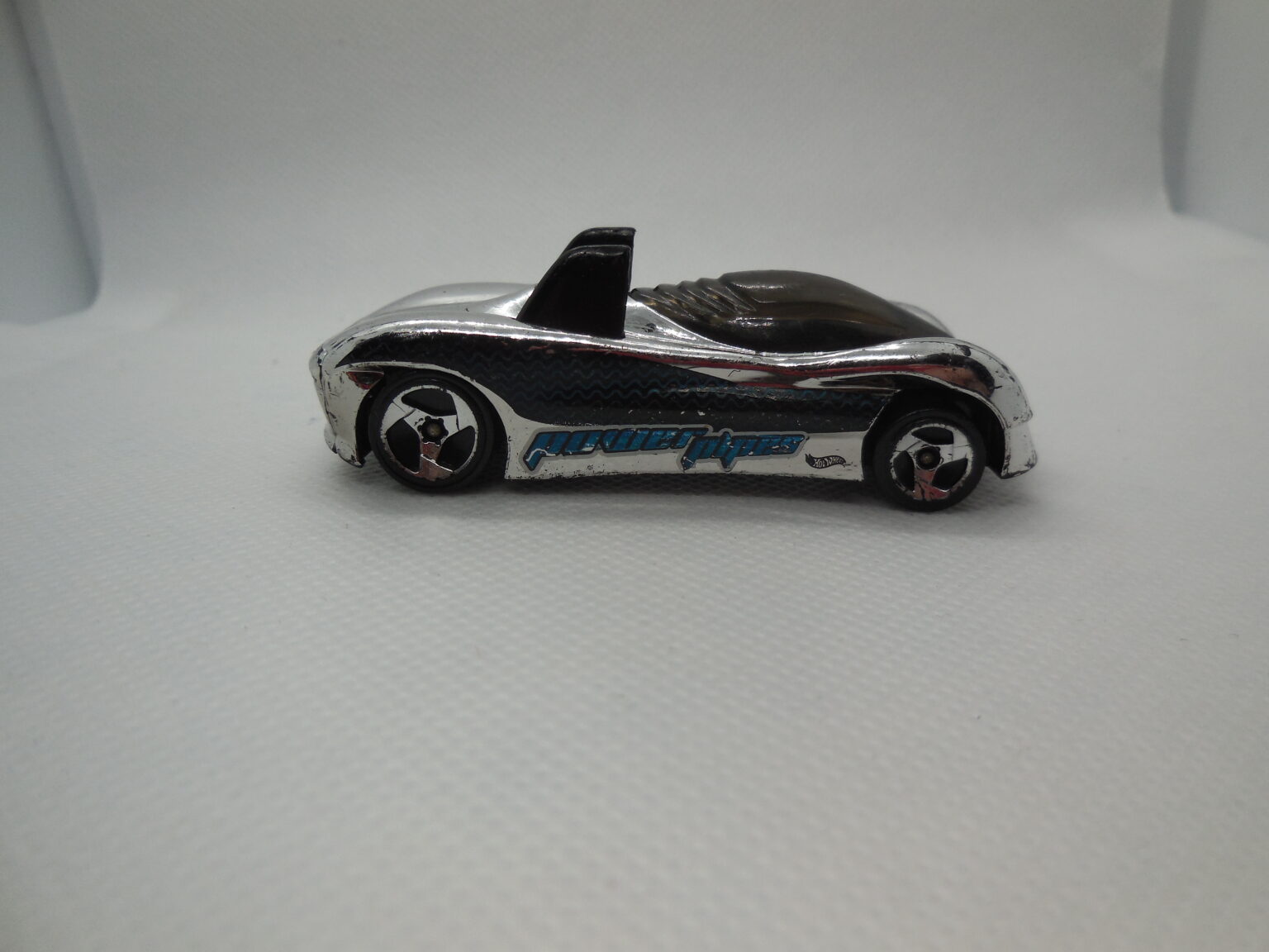 Hot Wheels Power Pipes 1995 Silver Car Loose Used 4288